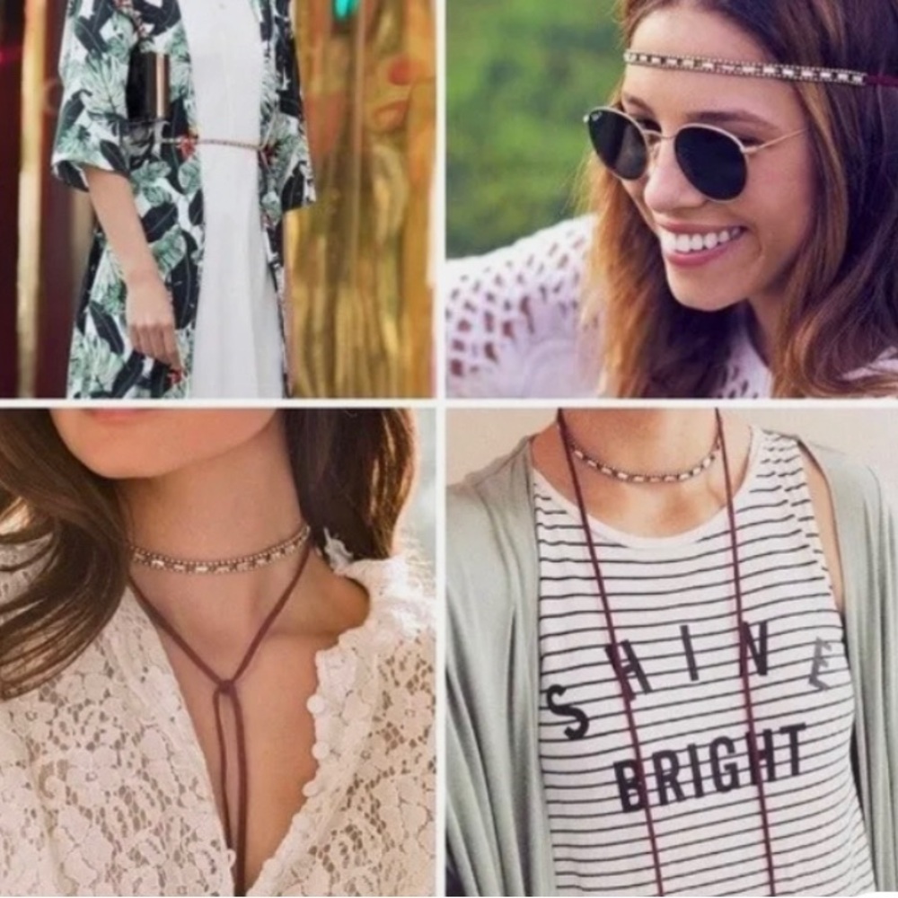 NWT Jen Atkin, Chloe & Isabel All in one necklace